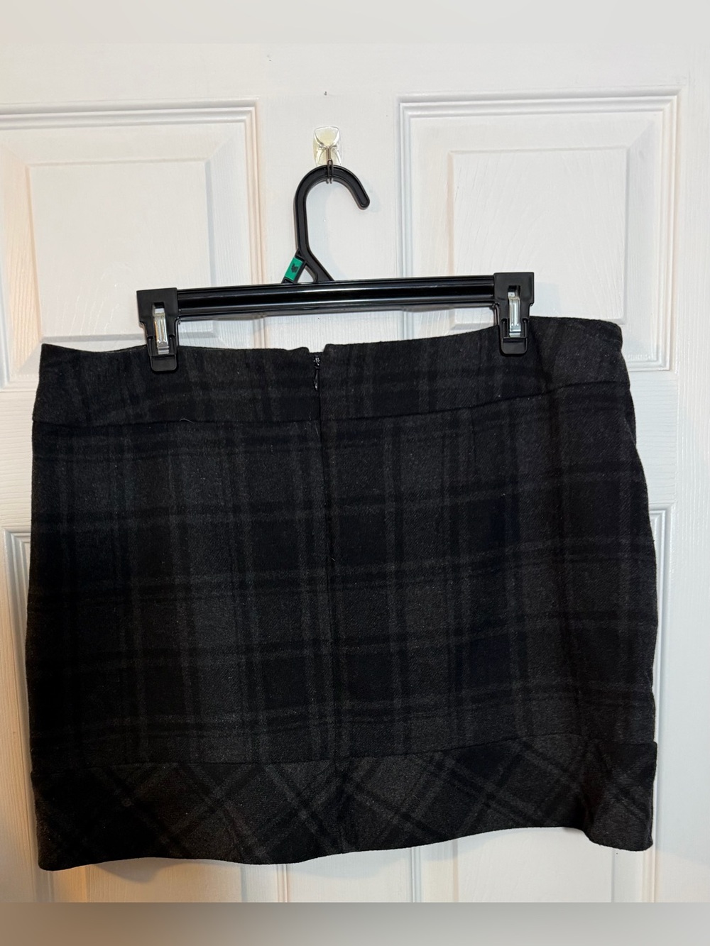 Kenar Black Plaid Mini Skirt, Size 12